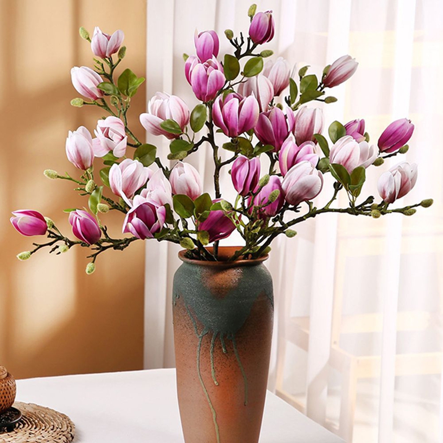 Artificial Flowers Silk Magnol - Bonsai Garden Photos review and price